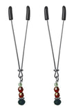 Sex & Mischief Nipple Clips Ruby Black - iVenuss