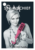 Sex & Mischief Blush Xoxo Pink-black Paddle - iVenuss