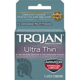Trojan Ultra Thin Armor 3pk Spermicidal - iVenuss