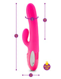 Viben Hypnotic Thrusting Rabbit W- Clit Stim Hot Pink