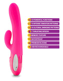 Viben Hypnotic Thrusting Rabbit W- Clit Stim Hot Pink