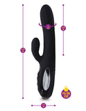 Viben Hypnotic Thrusting Rabbit W- Clit Stim Black