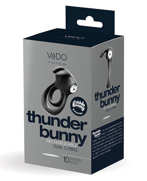 Vedo Thunder Bunny Dual Ring Rechargeable Black Pearl - iVenuss