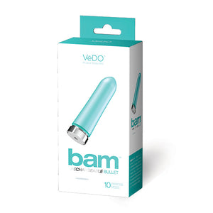 Vedo Bam Rechargeable Bullet Tease Me Turquoise - iVenuss