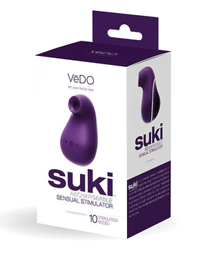 Vedo Suki Rechargeable Vibrating Sucker Deep Purple - iVenuss