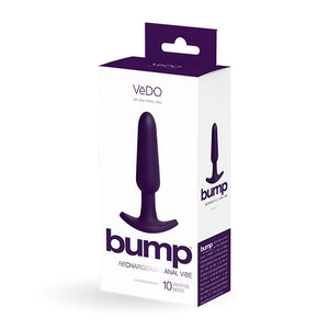 Vedo Bump Rechargeable Anal Vibe Deep Purple - iVenuss