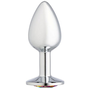 Cloud 9 Gems Silver Chromed Anal Plug Small - iVenuss