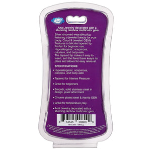 Cloud 9 Gems Silver Chromed Anal Plug Small - iVenuss