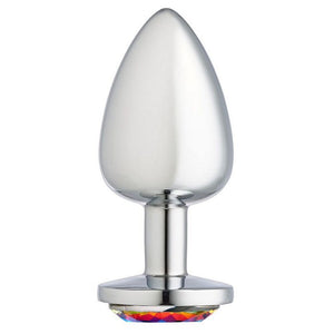 Cloud 9 Gems Silver Chromed Anal Plug Large - iVenuss