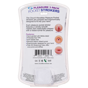 Cloud 9 Trio Stroker Pussy Ass Mouth Masturbator Kit - iVenuss