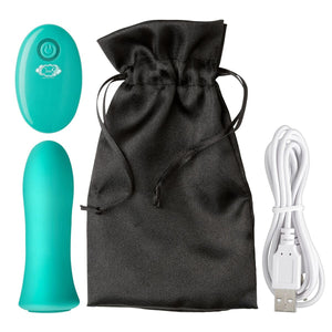 Pro Sensual Power Touch Bullet W- Remote Control Teal - iVenuss