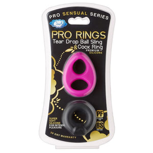Pro Sensual Silicone Tear Drop Ring & Donut Sling 2 Pack - iVenuss