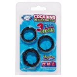 Cloud 9 Cockring Combo Beaded Black - iVenuss