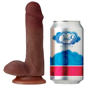 Cloud 9 Dual Density Dildo Touch 6in W- Balls Brown - iVenuss