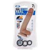 Cloud 9 Dual Density Dildo Touch 7in W- Balls Tan- Mocha - iVenuss