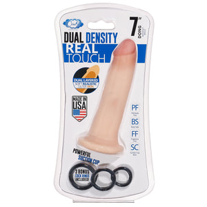 Cloud 9 Dual Density Dildo Touch 7in W- No Balls Flesh - iVenuss