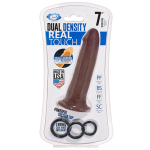 Cloud 9 Dual Density Dildo Touch 7in W- No Balls Brown - iVenuss