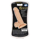 Pro Sensual Premium Silicone Dong W- 3 C Rings Flesh 6 " - iVenuss