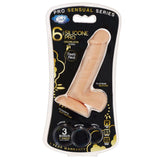 Pro Sensual Premium Silicone Dong W- 3 C Rings Flesh 6 " - iVenuss