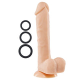 Pro Sensual Premium Silicone Dong W- 3 C Rings Flesh 9 " - iVenuss