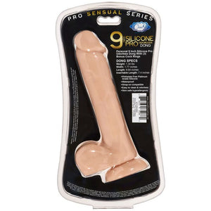 Pro Sensual Premium Silicone Dong W- 3 C Rings Flesh 9 " - iVenuss