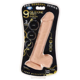 Pro Sensual Premium Silicone Dong W- 3 C Rings Flesh 9 