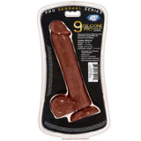 Pro Sensual Premium Silicone Dong W- 3 C Rings Brown 9 " - iVenuss