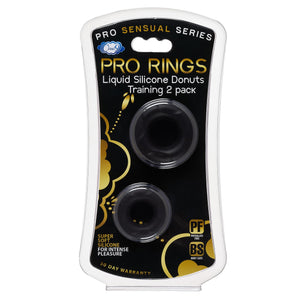 Cloud 9 Pro Rings Liquid Silicone Donuts 2 Pack Black - iVenuss