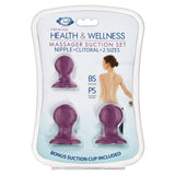Cloud 9 Health & Wellness Nipple & Clitoral Massager Suction Set Plum - iVenuss