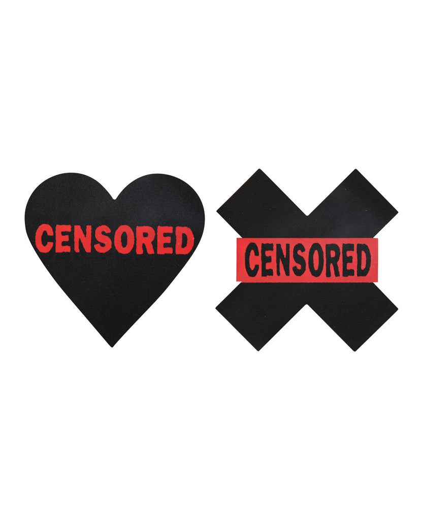 Pasties Censored Hearts & X