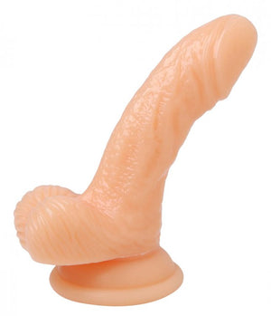 (bulk) Silicone Curvy 4 Suction Cup Dildo Flesh " - iVenuss