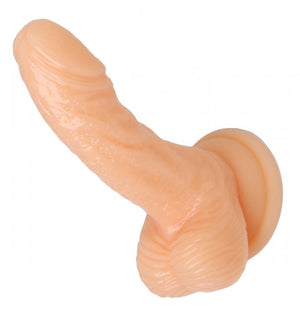 (bulk) Silicone Curvy 4 Suction Cup Dildo Flesh " - iVenuss