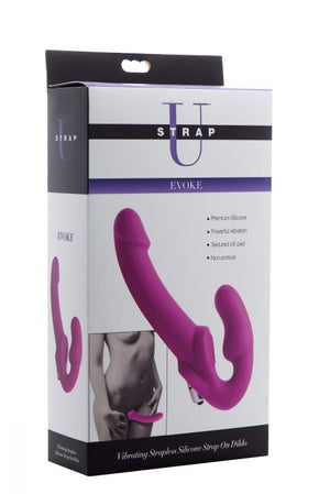 Strap U Vibrating Strapless Silicone Strap On Dildo - iVenuss