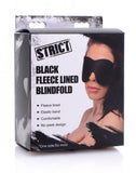 Strict Black Fleece Lined Blindfold - iVenuss