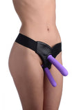 Strap U Tri Play 3 Pc Silicone Dildo Set Purple - iVenuss