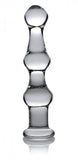 Master Series Mammoth 3 Bumps Glass Dildo - iVenuss
