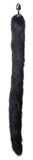 Tailz Extra Long Midnight Mink Tail Metal Anal Plug - iVenuss