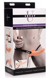 Strap U Power Pegger Silicone Vibrating Double Pleasure Dildo With Harness Flesh - iVenuss