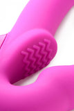 Strap U Evoke Super Charged Pink Vibrating Strapless Silicone Dildo - iVenuss