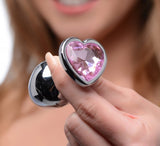 Booty Sparks Pink Heart Gem Anal Plug Set - iVenuss