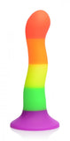 Strap U Proud Rainbow Silicone Dildo W- Harness - iVenuss