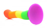 Strap U Proud Rainbow Silicone Dildo W- Harness - iVenuss