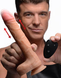 Strap U Real Thrust Thrusting & Vibrating Silicone Dildo W- Remote Control - iVenuss