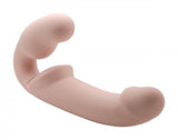 Strap U 10x Evoke Ergo-fit Inflatable & Vibrating Strapless Strap-on Flesh - iVenuss