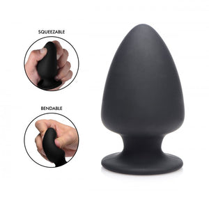 Squeeze-it Silexpan Anal Plug Small Black - iVenuss