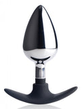 Master Series Dark Invader Metal & Silicone Anal Plug Large - iVenuss