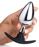 Master Series Dark Invader Metal & Silicone Anal Plug Large - iVenuss