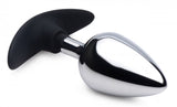 Master Series Dark Invader Metal & Silicone Anal Plug Large - iVenuss