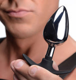 Master Series Dark Invader Metal & Silicone Anal Plug Large - iVenuss