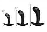 Master Series Dark Delights 3pc Curved Silicone Anal Trainer Set - iVenuss